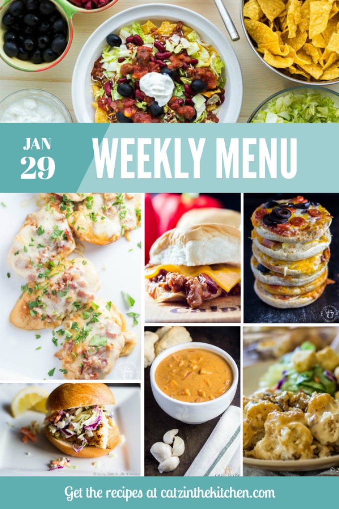 Weekly Menu | Catz in the Kitchen | catzinthekitchen.com | #mealplan