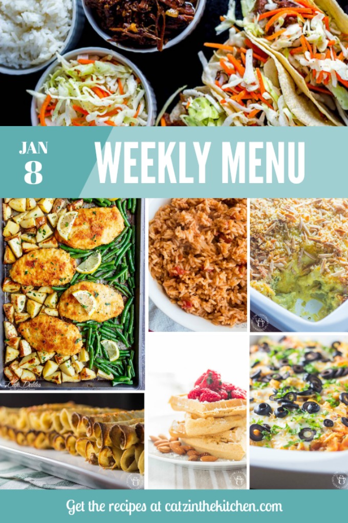 Weekly Menu | Catz in the Kitchen | catzinthekitchen.com | #mealplan