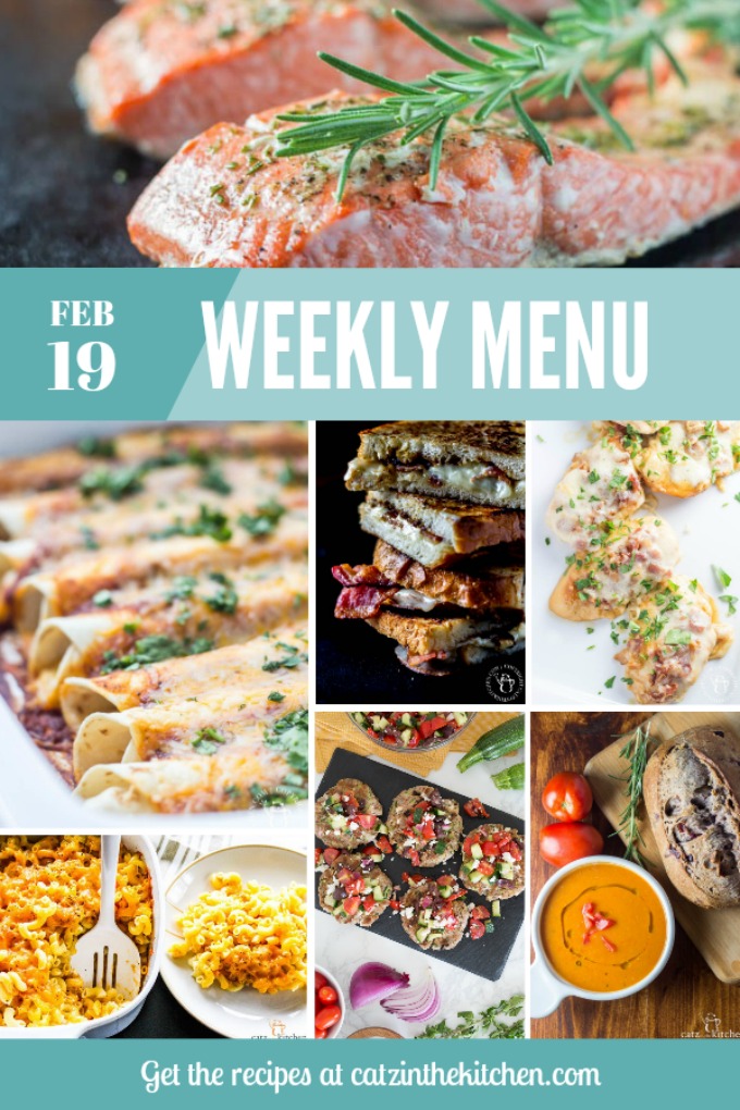 Weekly Menu | Catz in the Kitchen | catzinthekitchen.com | #mealplan