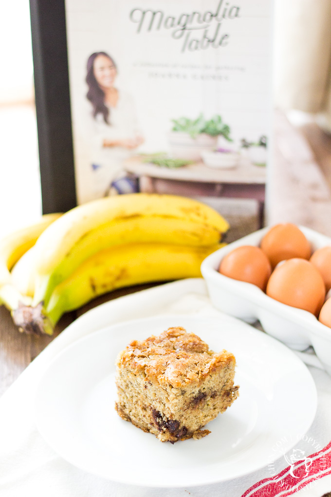 We had a hard time picking a first recipe to try out of the new Magnolia Table cookbook, but this recipe for banana bread ended up being a great choice! It's simple and easy, but a little creativity takes this classic to new heights!