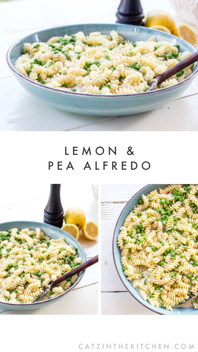 This Lemon and Pea Alfredo is an Italian summer pasta dream come true! Bright, fresh, nutty, creamy, and tangy, it's flavor-forward in the best possible way.