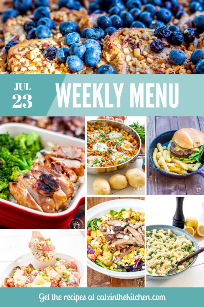 Weekly Menu | Catz in the Kitchen | catzinthekitchen.com | #mealplan