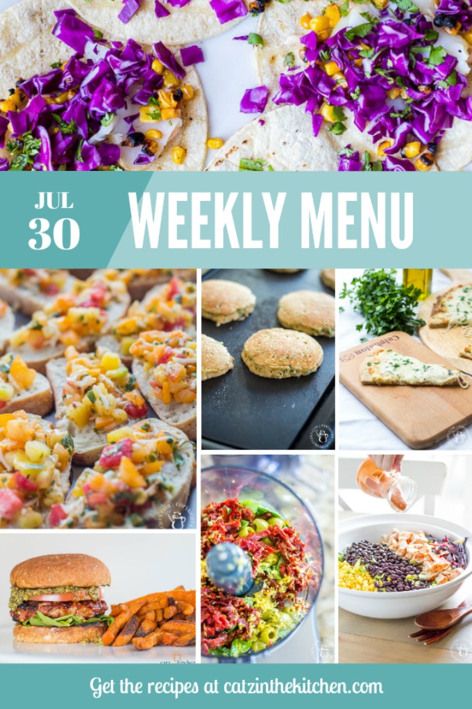 Weekly Menu | Catz in the Kitchen | catzinthekitchen.com | #mealplan