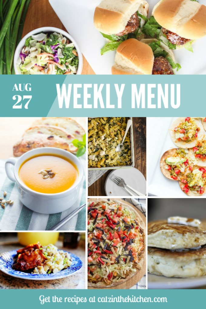 Weekly Menu | Catz in the Kitchen | catzinthekitchen.com | #mealplan
