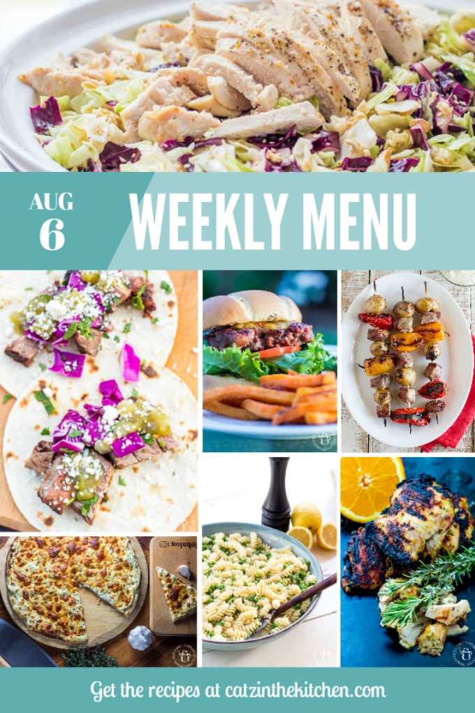 Weekly Menu | Catz in the Kitchen | catzinthekitchen.com | #mealplan