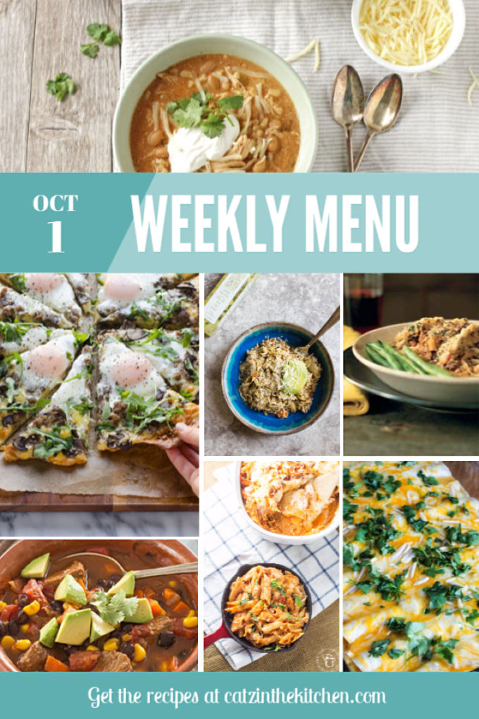 Weekly Menu | Catz in the Kitchen | catzinthekitchen.com | #mealplan