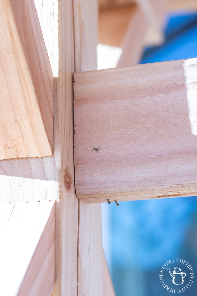 After seeing the farmhouse tables outside in Waco, we decided to try building our own Magnolia Silos Outdoor Table. It's a pretty simple DIY project!