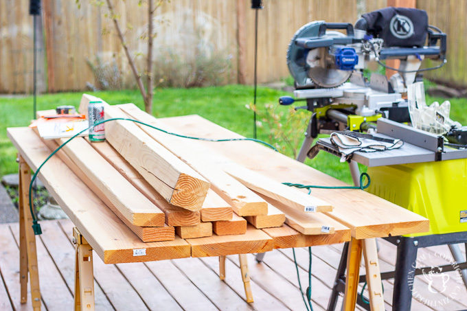 After seeing the farmhouse tables outside in Waco, we decided to try building our own Magnolia Silos Outdoor Table. It's a pretty simple DIY project!