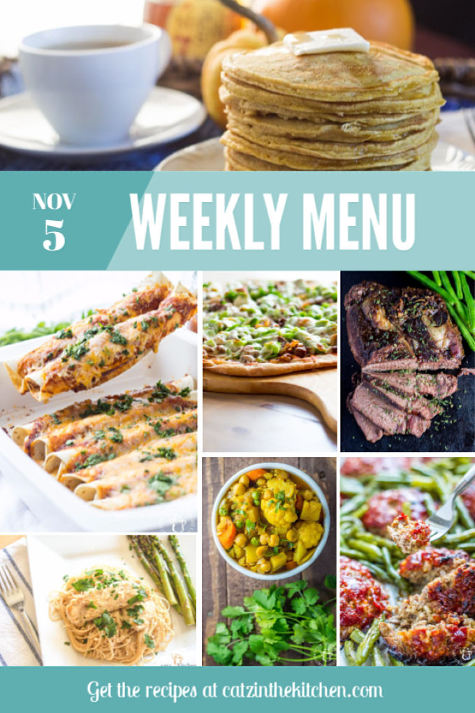 Weekly Menu | Catz in the Kitchen | catzinthekitchen.com | #mealplan