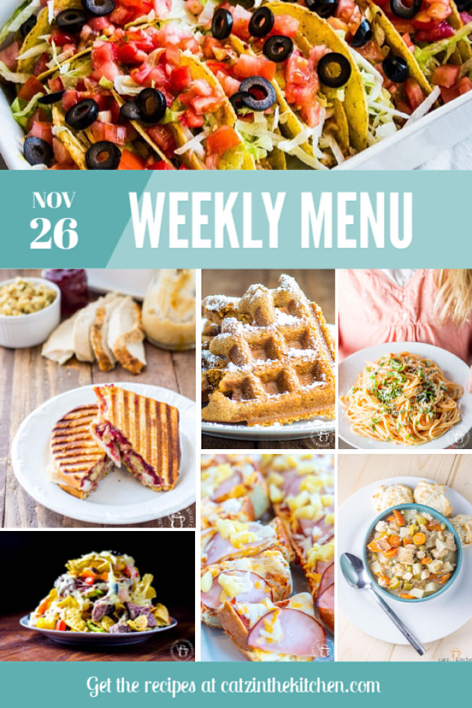 Weekly Menu | Catz in the Kitchen | catzinthekitchen.com | #mealplan