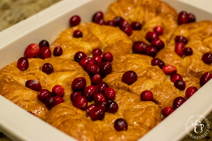 This baked cranberry orange croissant French toast is one of those dishes that comes out gourmet-looking and sophisticated, but is actually absurdly simple!