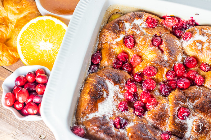 This baked cranberry orange croissant French toast is one of those dishes that comes out gourmet-looking and sophisticated, but is actually absurdly simple!