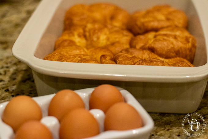 This baked cranberry orange croissant French toast is one of those dishes that comes out gourmet-looking and sophisticated, but is actually absurdly simple!