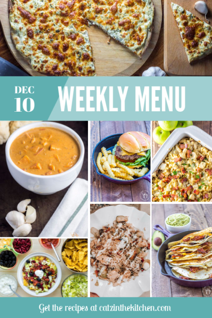 Weekly Menu | Catz in the Kitchen | catzinthekitchen.com | #mealplan