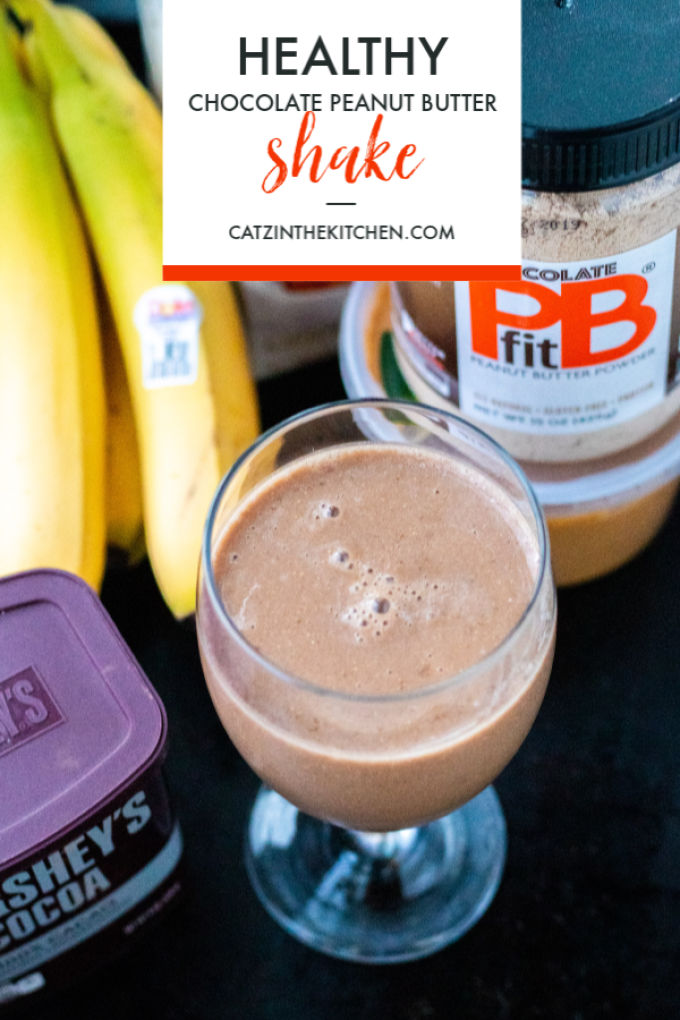 Craving a chocolate shake, but want to avoid the calories? We've got you covered with this healthy chocolate peanut butter shake. Try adding protein, too!