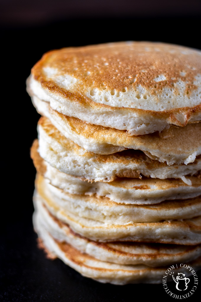 Fluffy & light, with a touch of sugar, vanilla, & creaminess in each bite, these sweet cream pancakes are a level up from traditional buttermilk flapjacks.