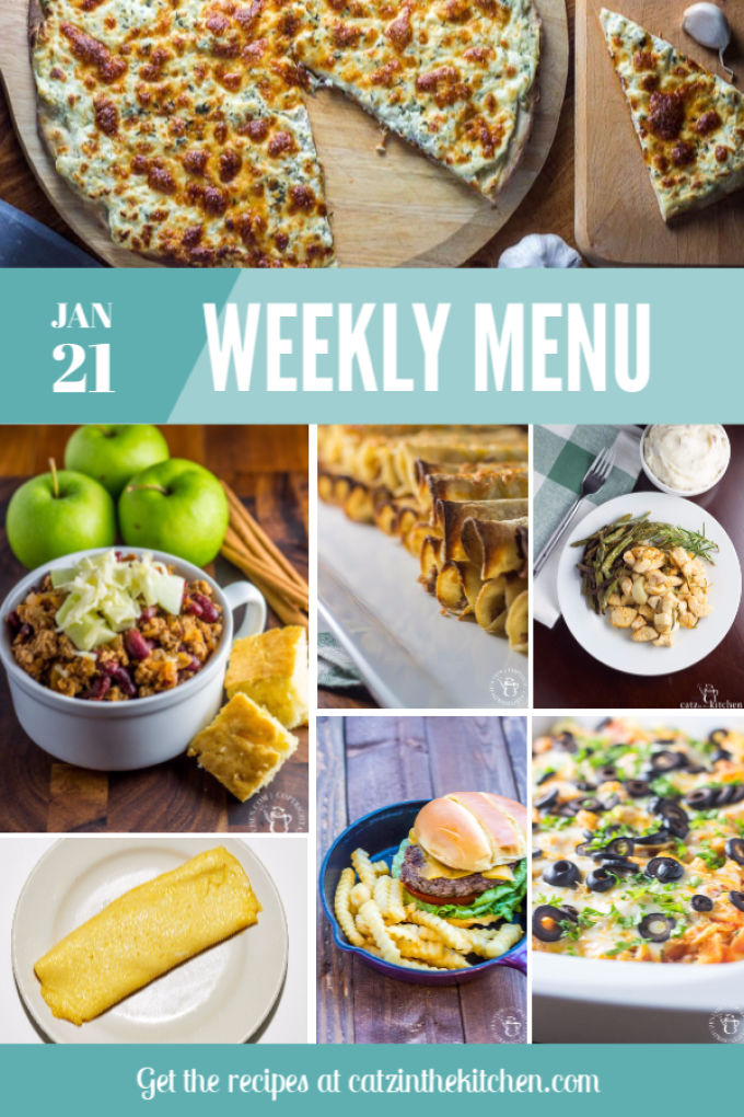 Weekly Menu | Catz in the Kitchen | catzinthekitchen.com | #mealplan