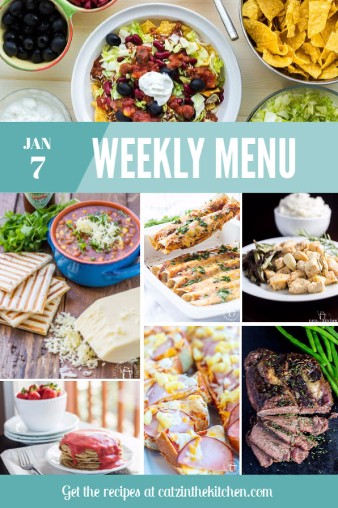 Weekly Menu | Catz in the Kitchen | catzinthekitchen.com | #mealplan