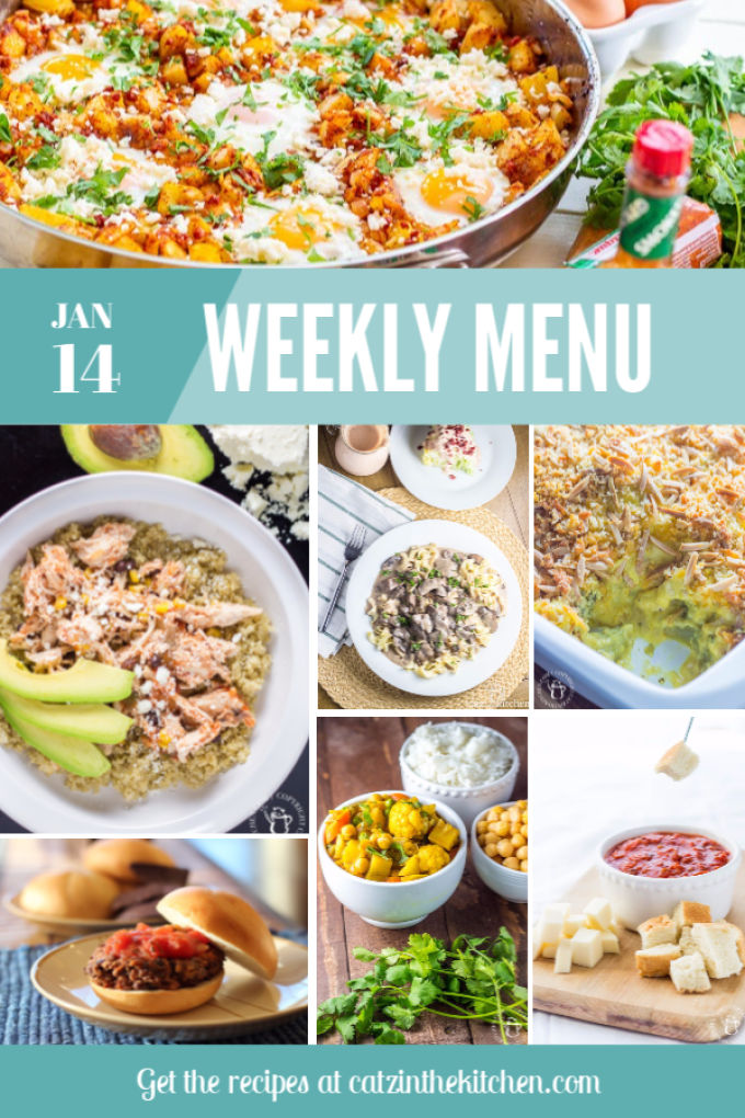 Weekly Menu | Catz in the Kitchen | catzinthekitchen.com | #mealplan