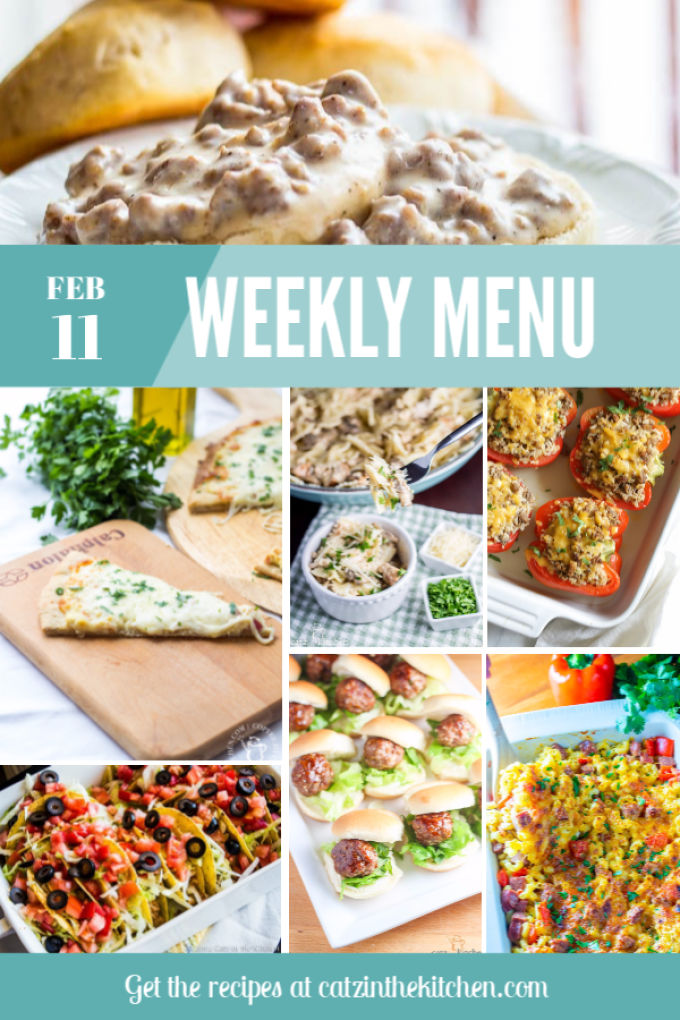 Weekly Menu | Catz in the Kitchen | catzinthekitchen.com | #mealplan