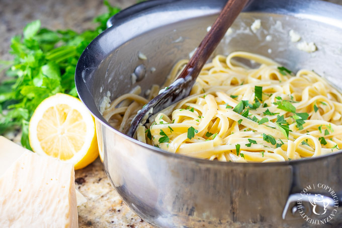 Okay, it's not healthy, but every once in awhile you really just need butter, cream, garlic, pasta, and cheese...you need homemade fettuccine alfredo. 