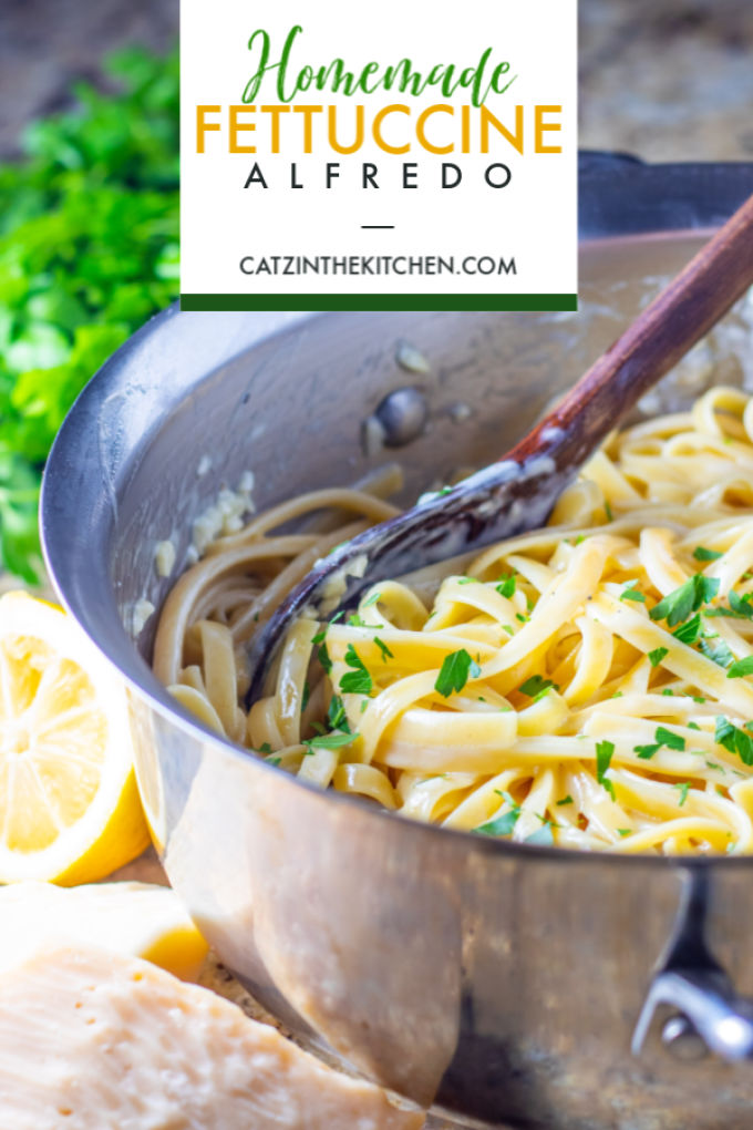 Okay, it's not healthy, but every once in awhile you really just need butter, cream, garlic, pasta, and cheese...you need homemade fettuccine alfredo. 