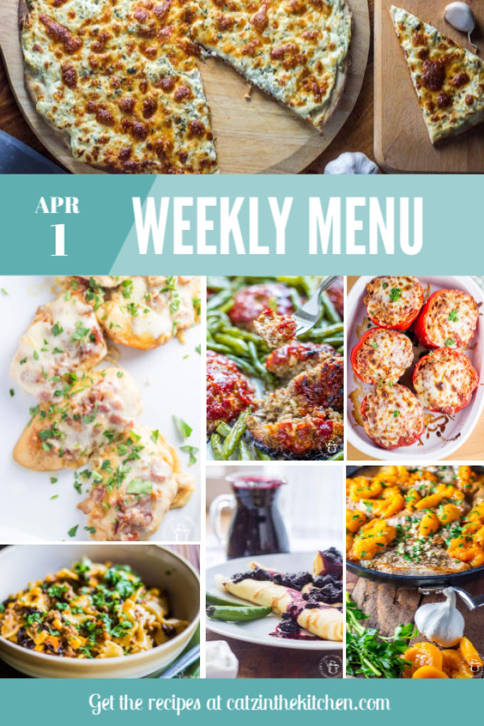 Weekly Menu | Catz in the Kitchen | catzinthekitchen.com | #mealplan