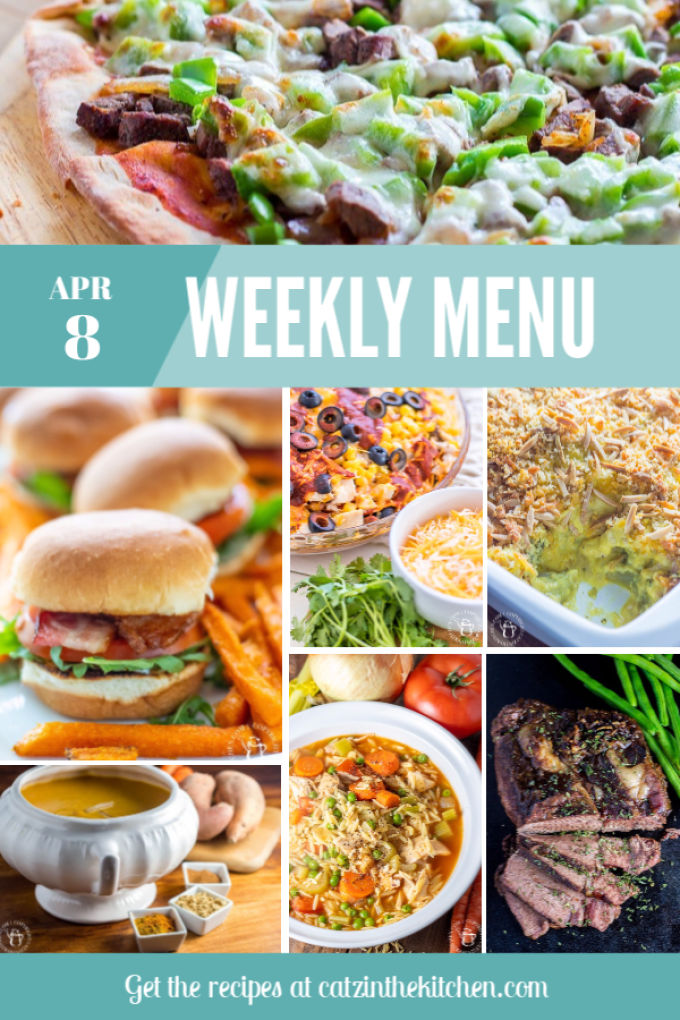 Weekly Menu | Catz in the Kitchen | catzinthekitchen.com | #mealplan