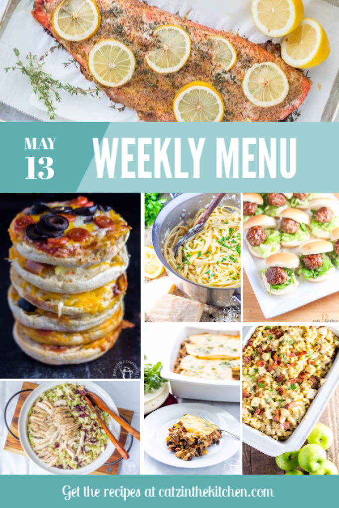 Weekly Menu plan for the week of May 13