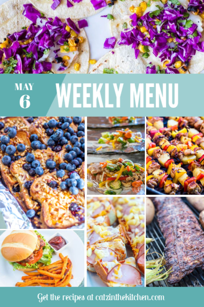 Weekly Menu | Catz in the Kitchen | catzinthekitchen.com | #mealplan