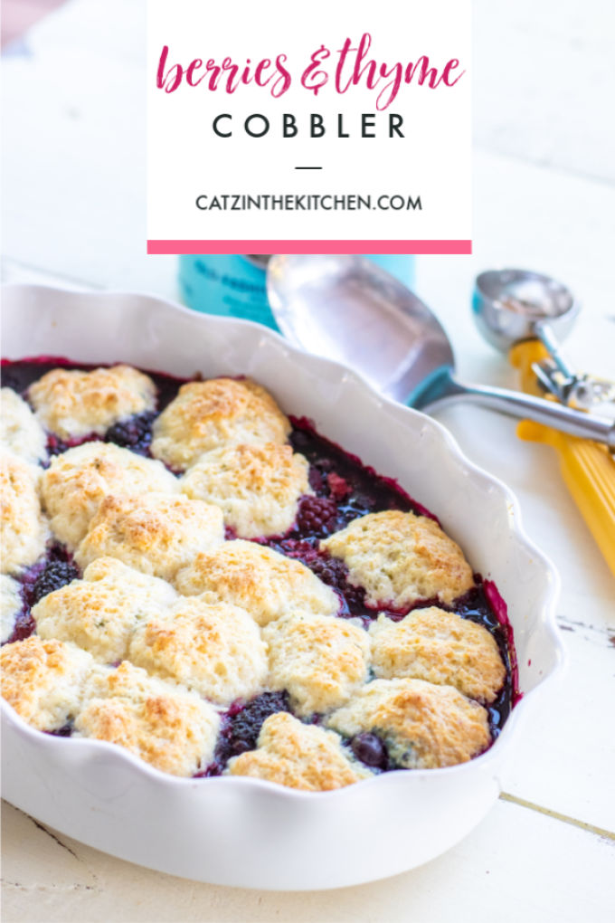 Summer is here, & cobbler goes hand in hand with summer memories! Try this berries & thyme cobbler recipe for a slightly earthier take on the classic!