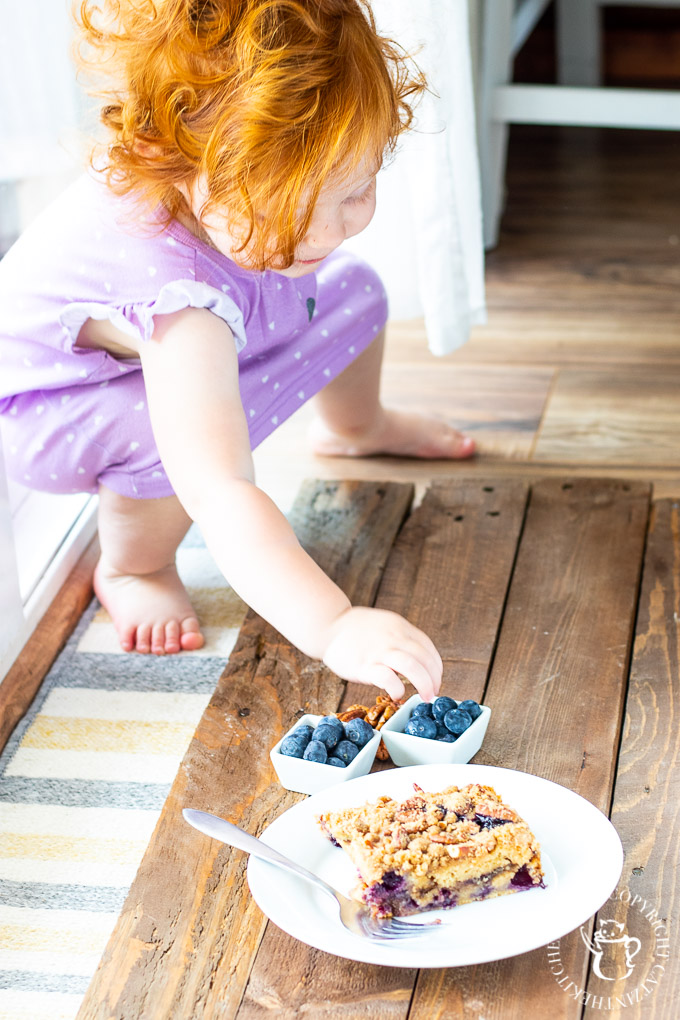 Make it with fresh berries or frozen - either way, this blueberry coffee cake is an easy, slightly indulgent way to start any morning!