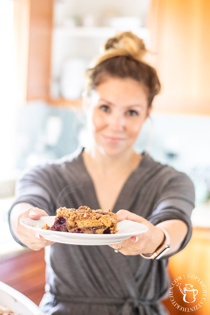 Make it with fresh berries or frozen - either way, this blueberry coffee cake is an easy, slightly indulgent way to start any morning!