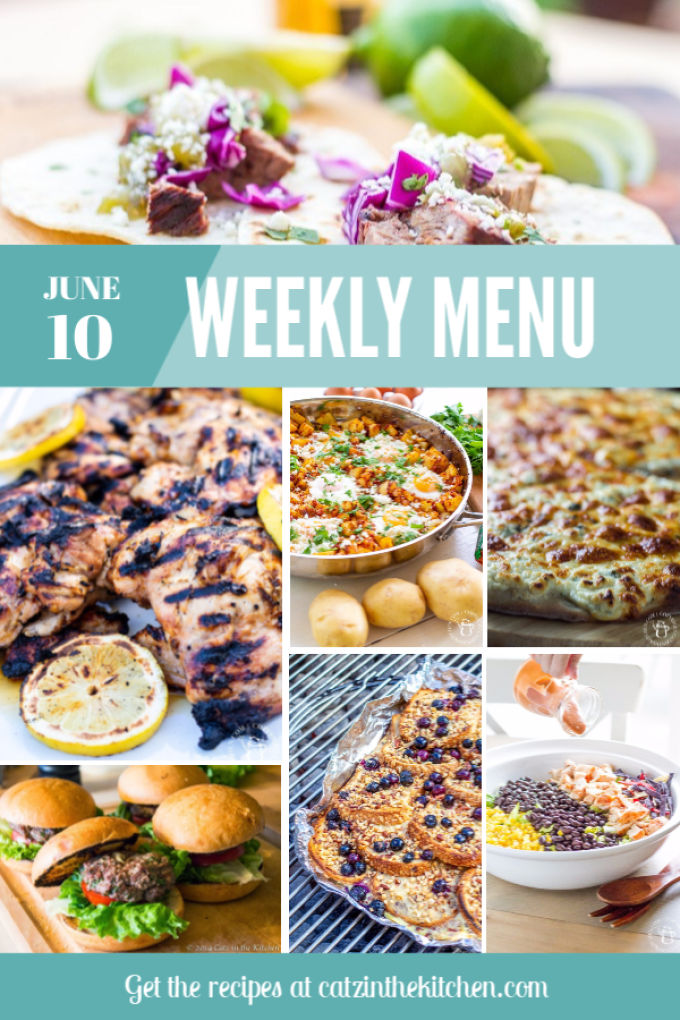 Weekly Menu | Catz in the Kitchen | catzinthekitchen.com | #mealplan