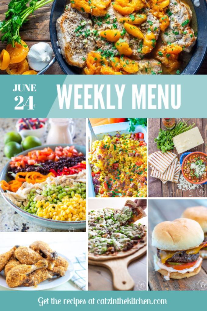 Weekly Menu | Catz in the Kitchen | catzinthekitchen.com | #mealplan