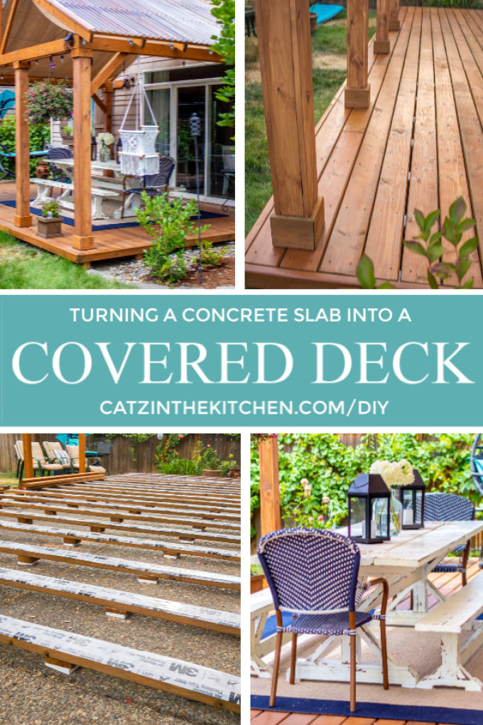 Concrete Slab Into A Covered Deck, How To Cover My Concrete Patio Door